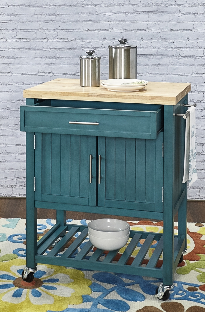 Gwendoline Teal Bar Cart - Thumbnail - Image 7