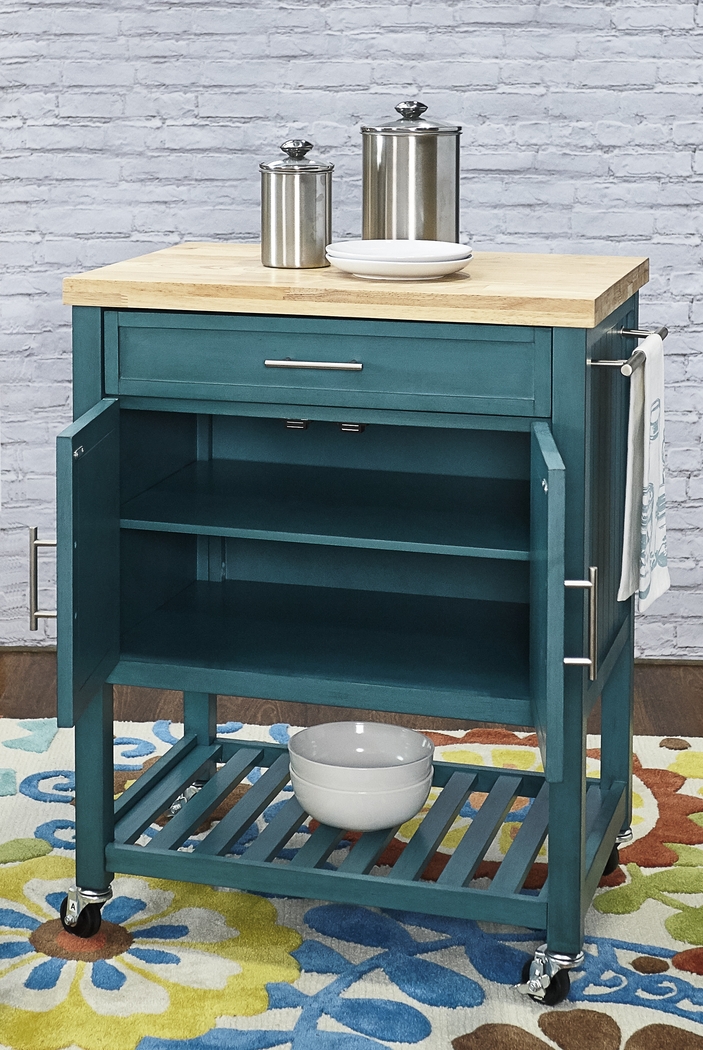 Gwendoline Teal Bar Cart - Thumbnail - Image 8