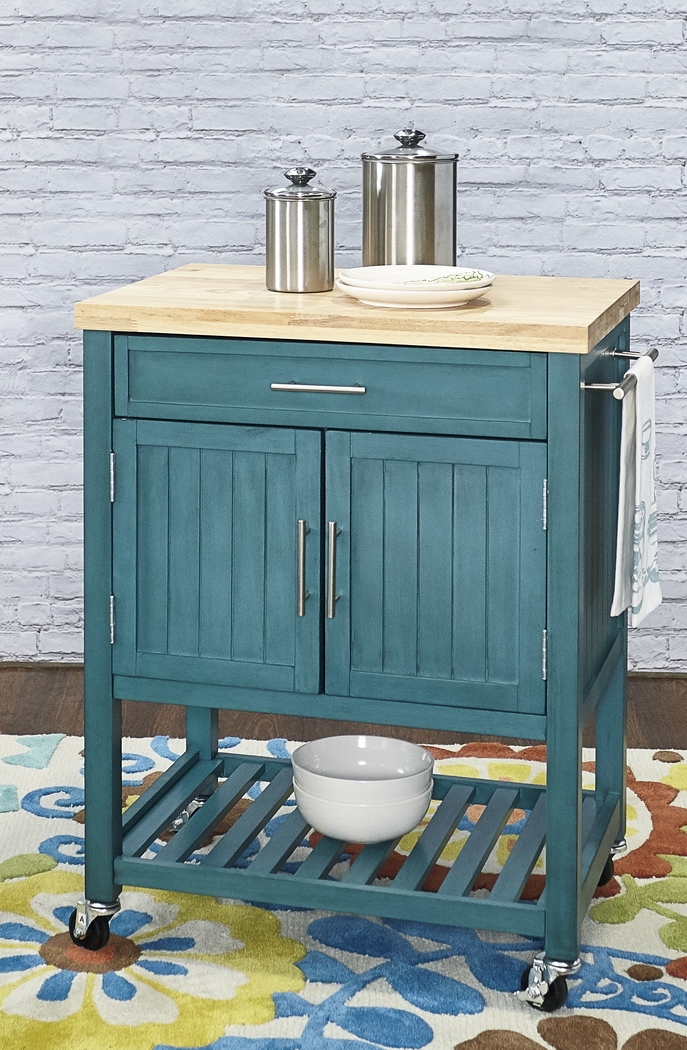 Gwendoline Teal Bar Cart - Thumbnail - Image 9