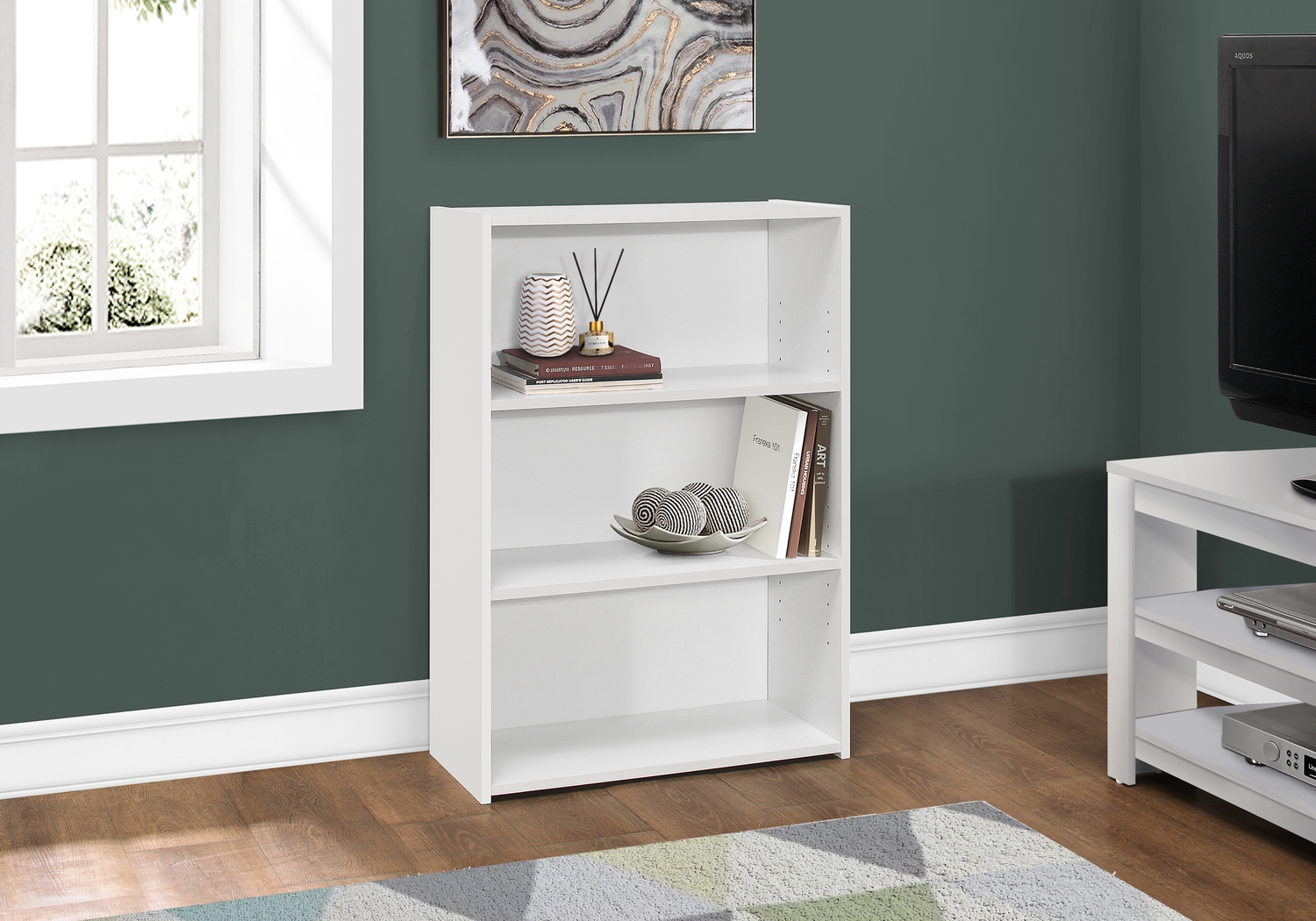 Gwynnwood White Bookcase - Thumbnail - Image 2