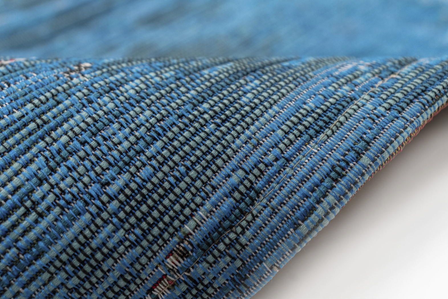 Habine Blue 6'8 x 9'4 Indoor/Outdoor Rug - Thumbnail - Image 3