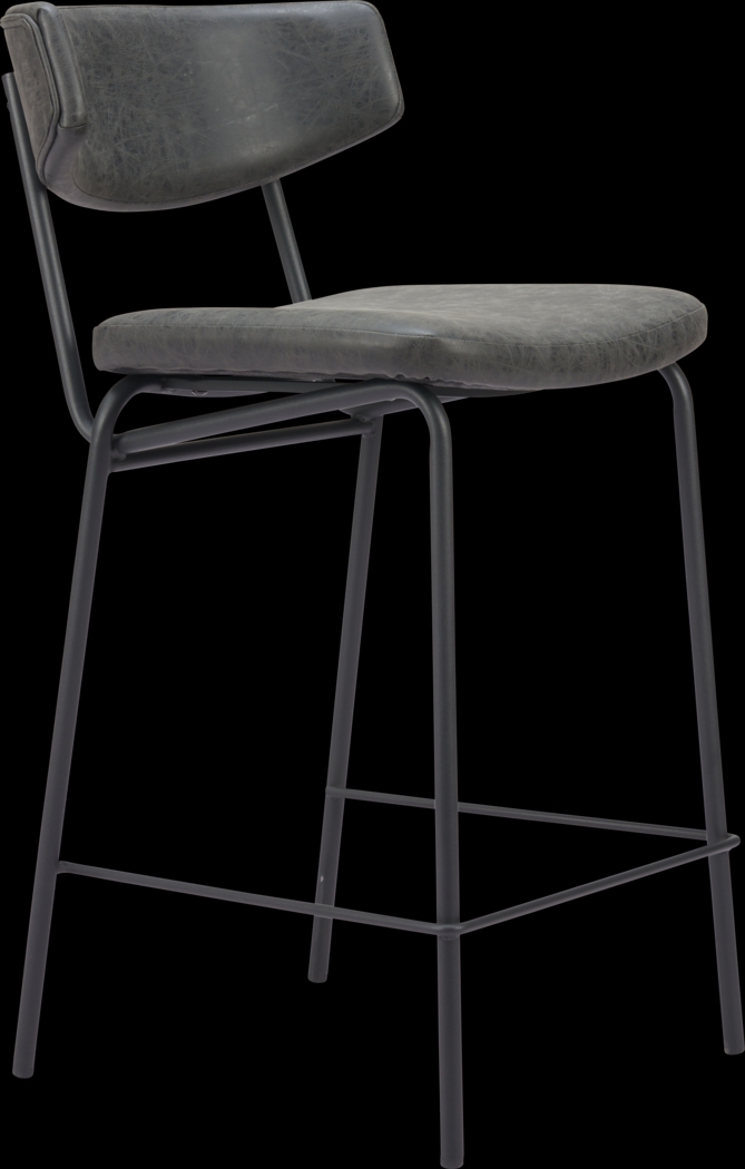 Haciendas Black Counter Height Stool, Set of 2 - Thumbnail - Image 3