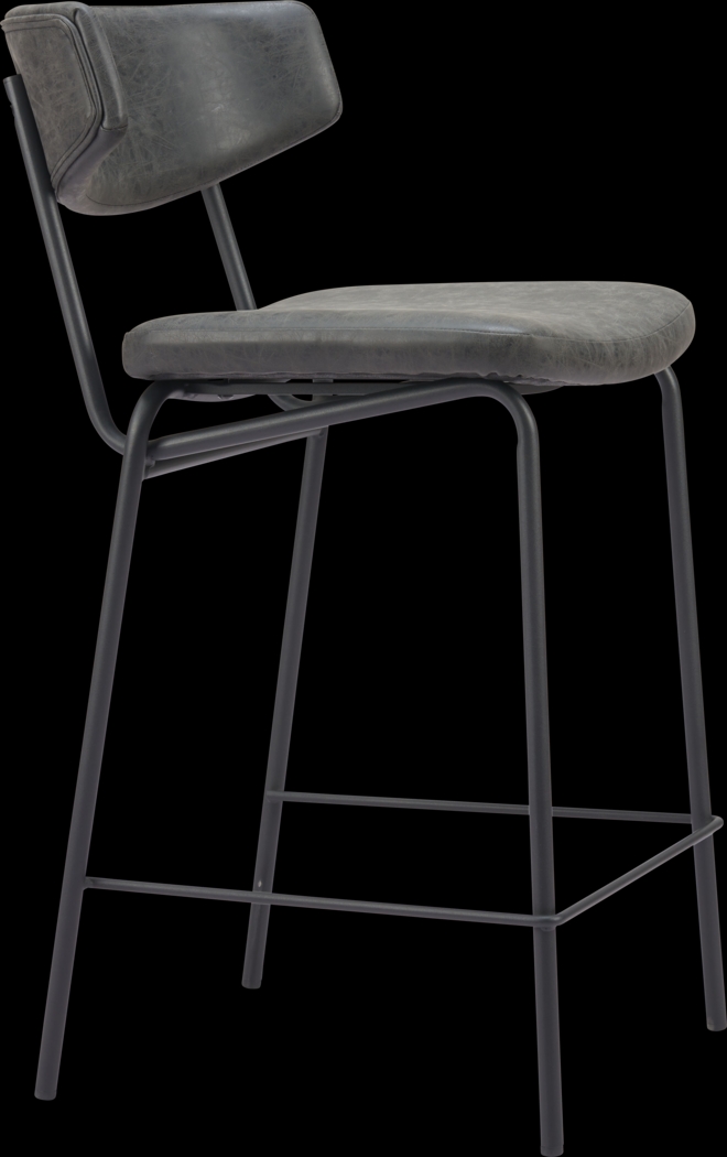 Haciendas Black Counter Height Stool, Set of 2 - Thumbnail - Image 4