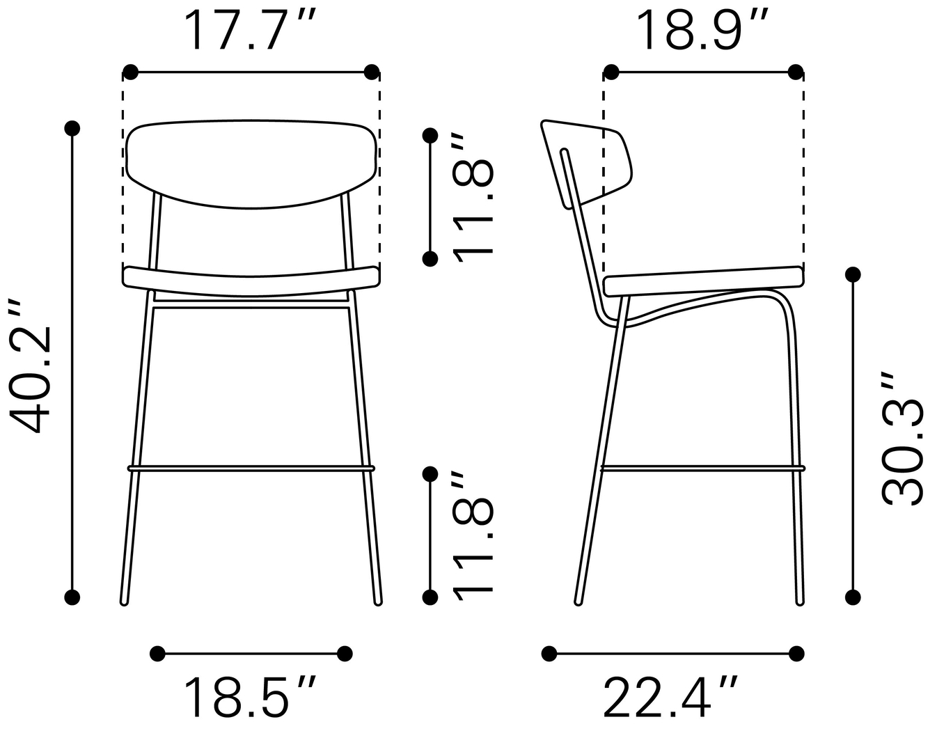 Haciendas Brown Barstool, Set of 2 - Thumbnail - Image 10