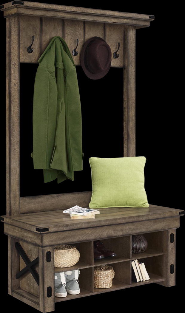 Hackrott Gray Hall Tree - Thumbnail - Image 2