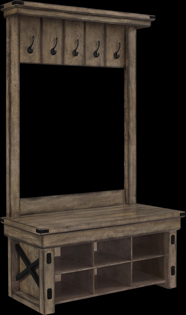 Hackrott Gray Hall Tree - Thumbnail - Image 1