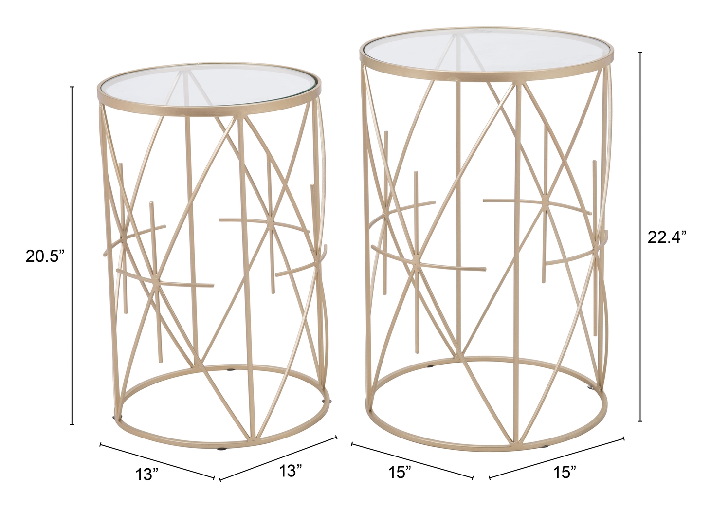Hadden Nesting Tables, Set of 2 - Thumbnail - Image 2