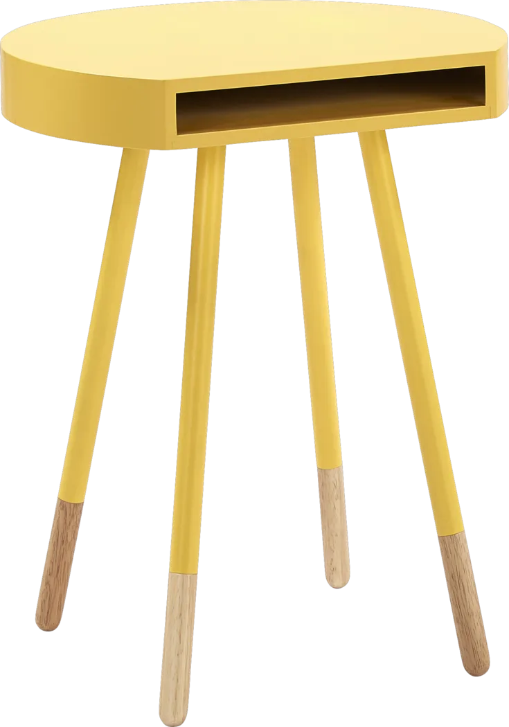 Haddie Yellow Accent Table - Thumbnail - Image 1