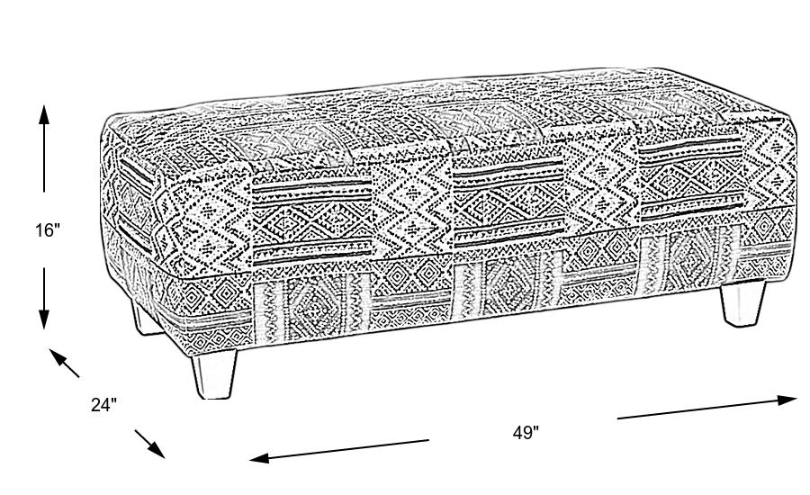 Dimension Image. Please refer to the Dimension Tab on this page for dimension details.