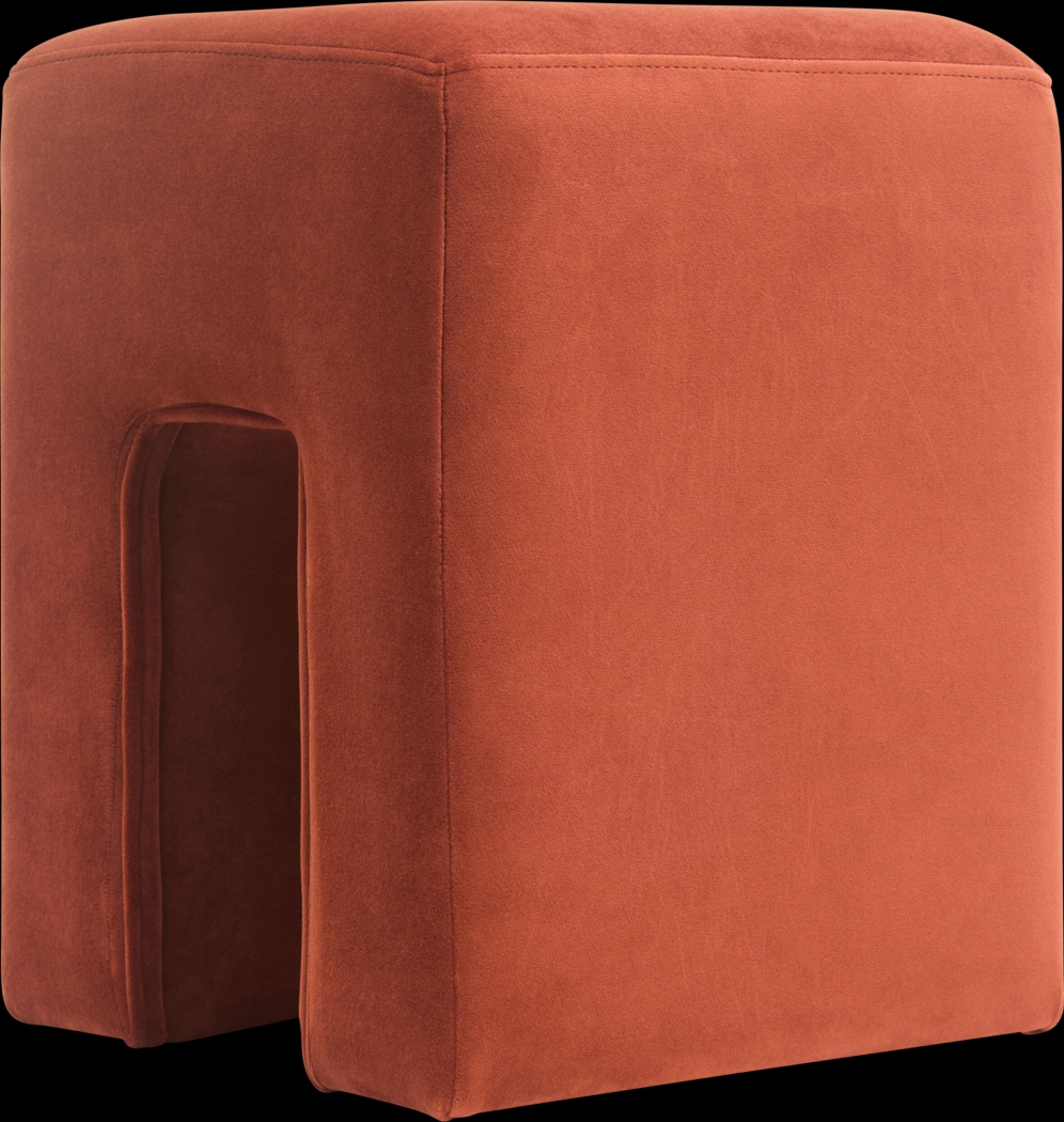 Hadria Rust Ottoman - Thumbnail - Image 2