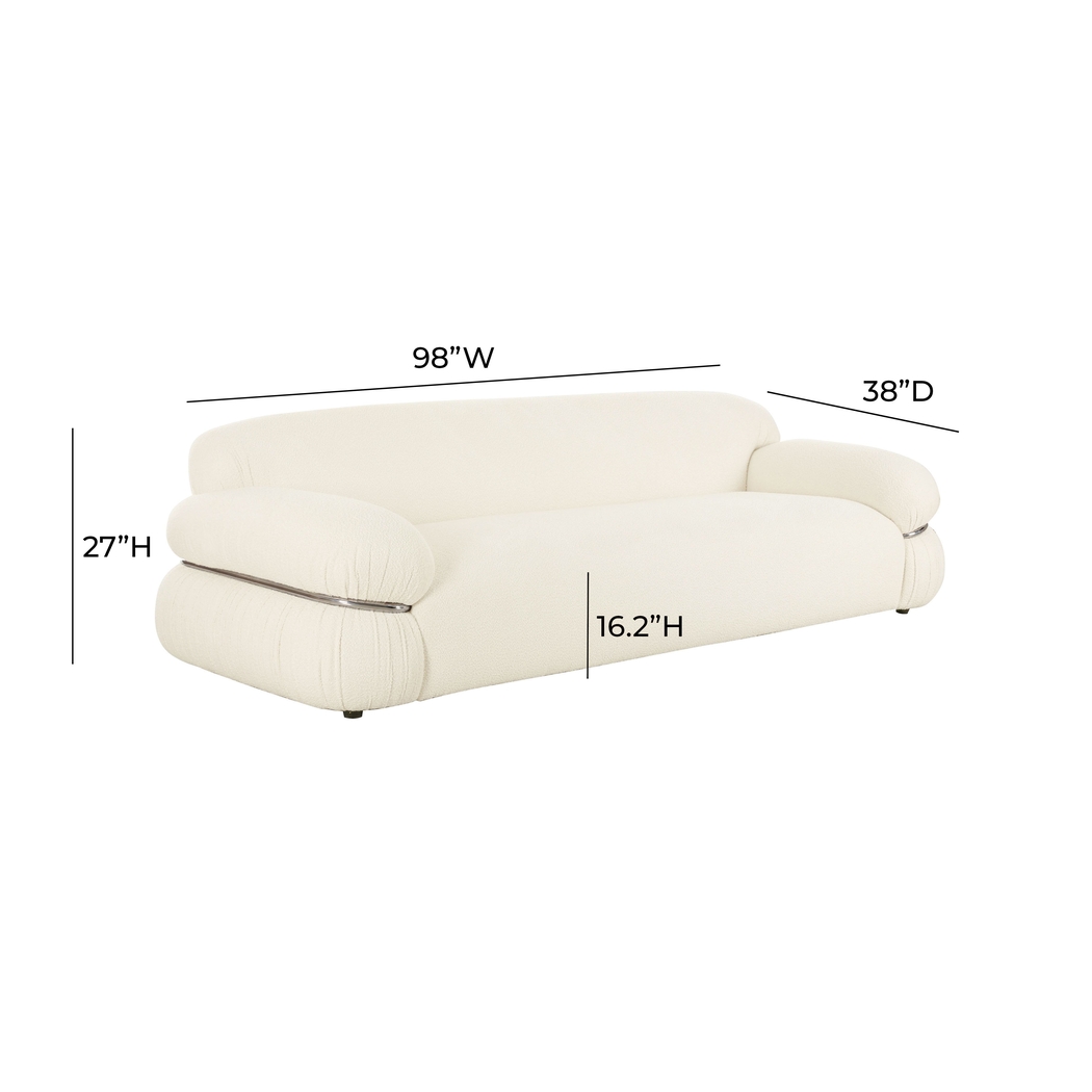 Hadtner Cream Sofa - Thumbnail - Image 6
