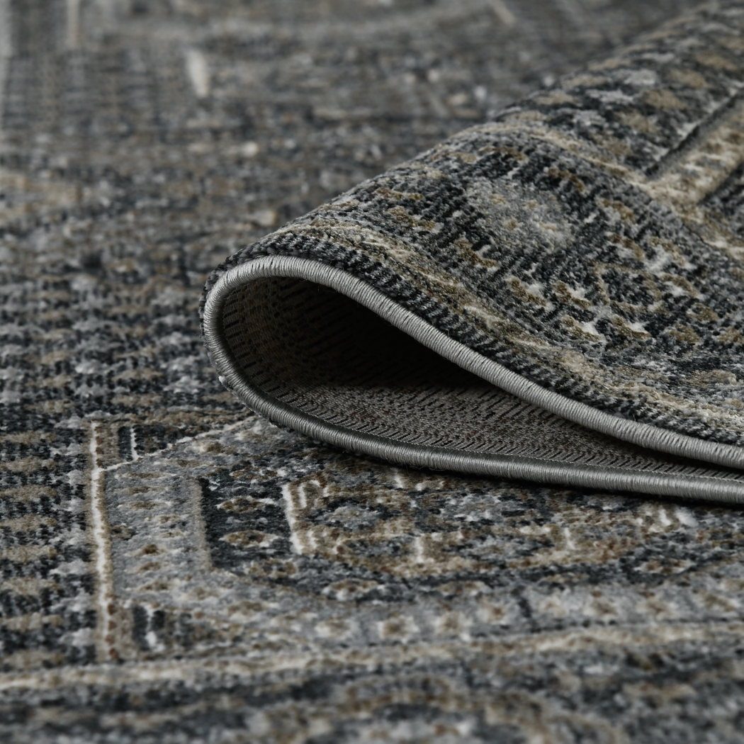 Haertley Charcoal 2'6 x 7'10 Runner Rug - Thumbnail - Image 6