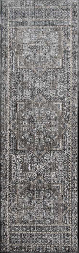 Haertley Charcoal 2'6 x 7'10 Runner Rug - Thumbnail - Image 1