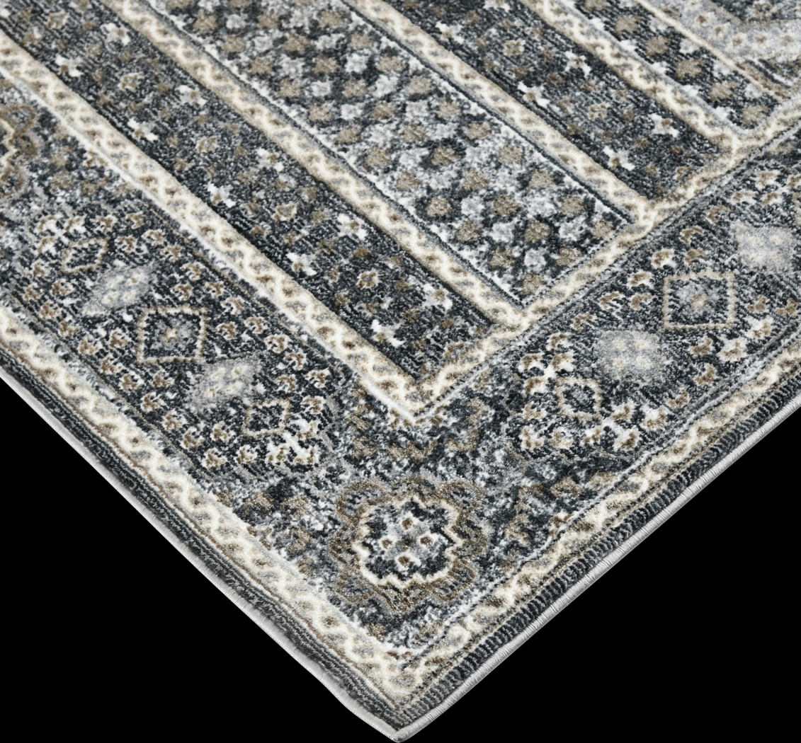 Haertley Charcoal 5'3 x 7'10 Rug - Thumbnail - Image 4