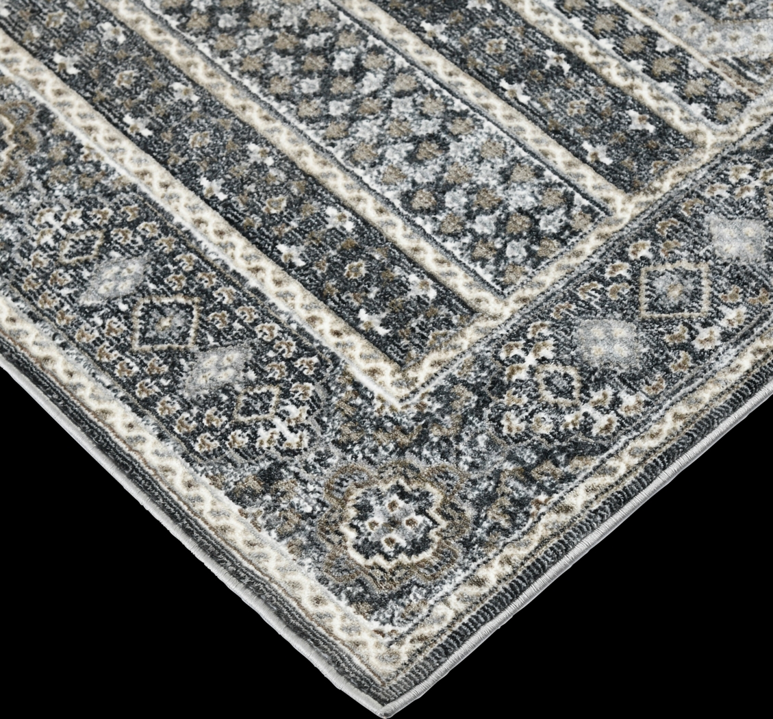 Haertley Charcoal 9'3 x 12'3 Rug - Thumbnail - Image 3