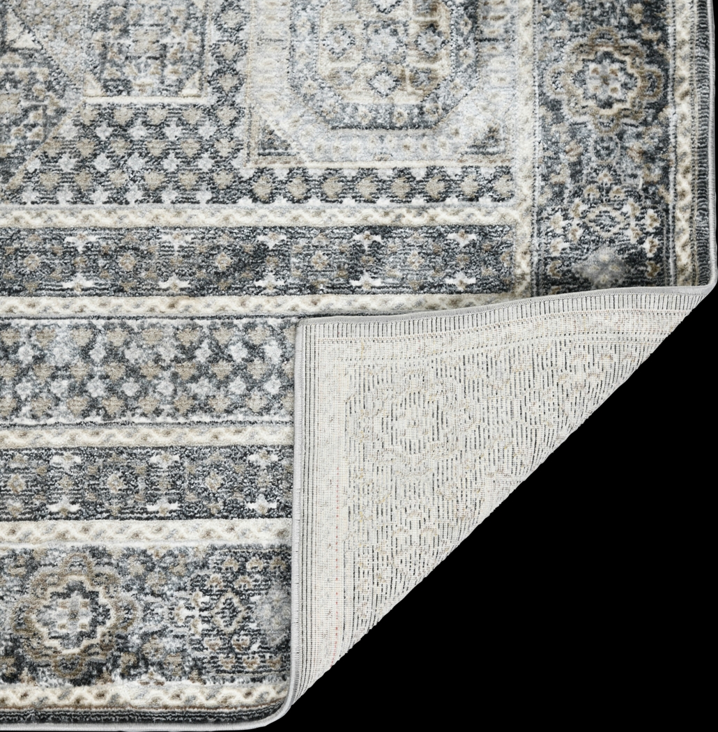 Haertley Charcoal 9'3 x 12'3 Rug - Thumbnail - Image 4