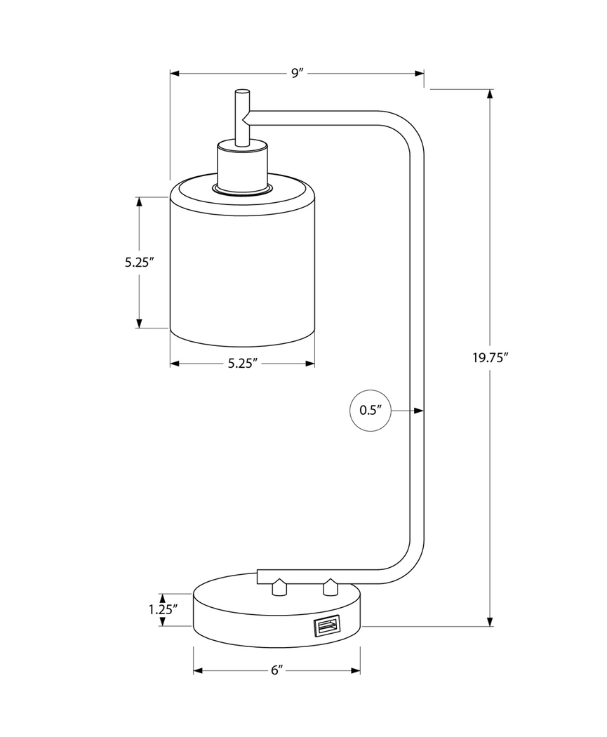 Hafeli Cay Black Lamp - Thumbnail - Image 5