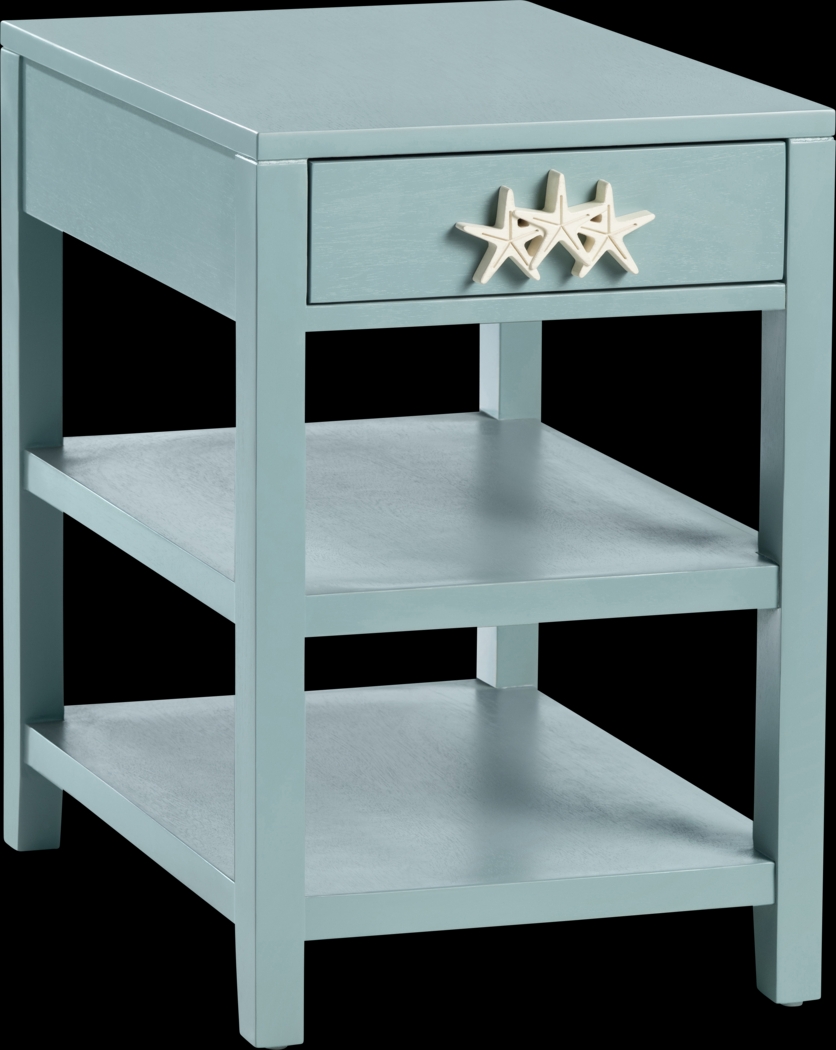 Hafez Blue End Table - Thumbnail - Image 1