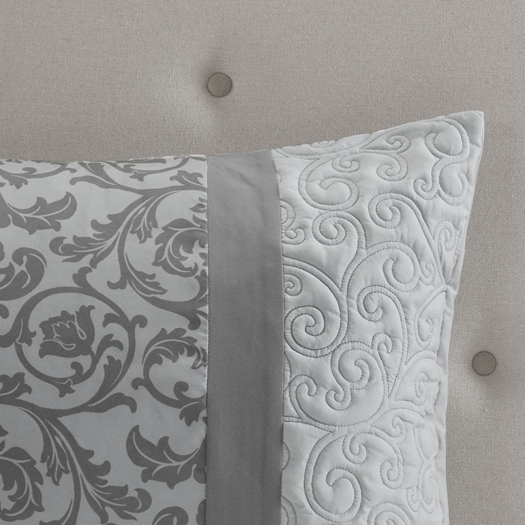 Hafnor Gray 8 Pc King Comforter Set - Thumbnail - Image 10