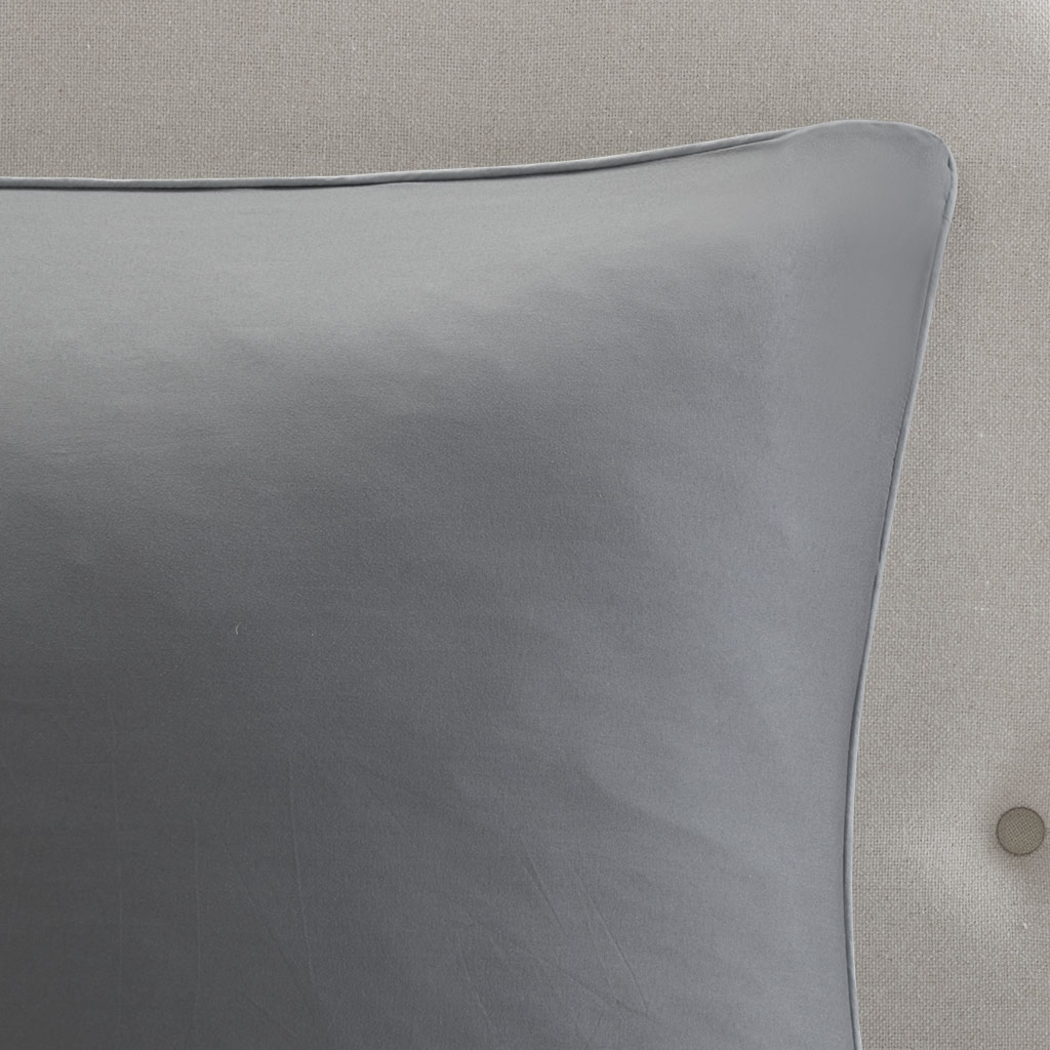 Hafnor Gray 8 Pc Queen Comforter Set - Thumbnail - Image 9