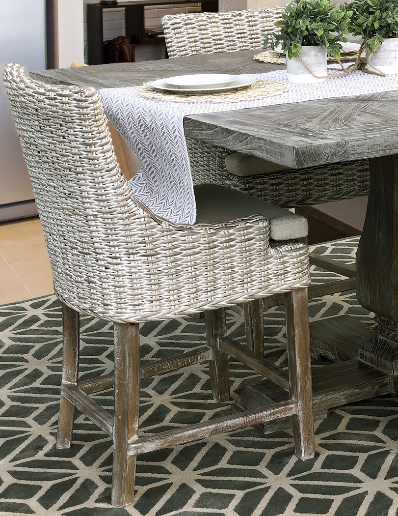 Hafsa Gray Counter Height Stool - Thumbnail - Image 2