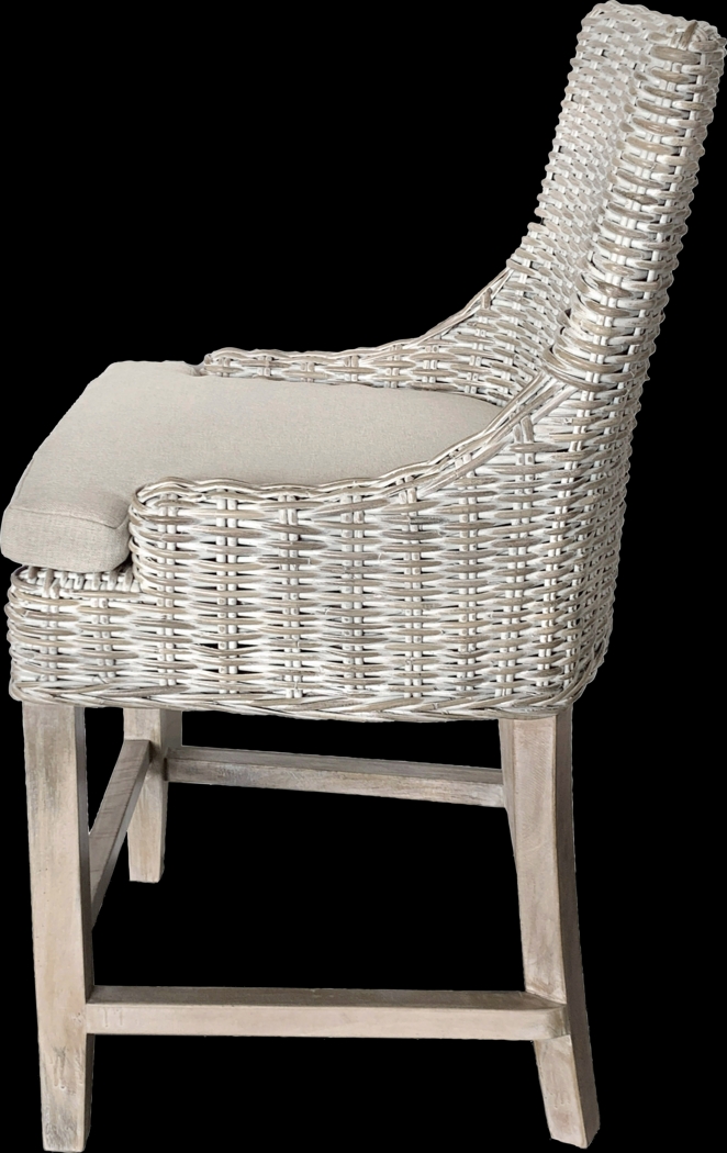 Hafsa Gray Counter Height Stool - Thumbnail - Image 3