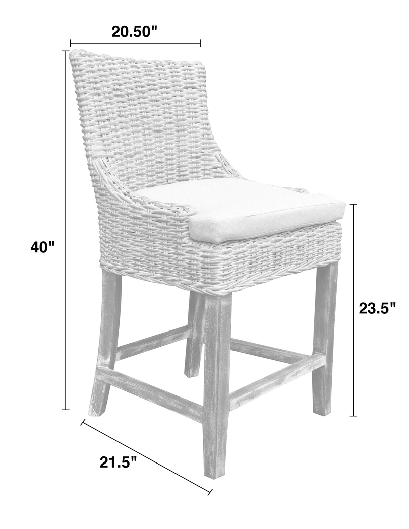 Hafsa Gray Counter Height Stool - Thumbnail - Image 5