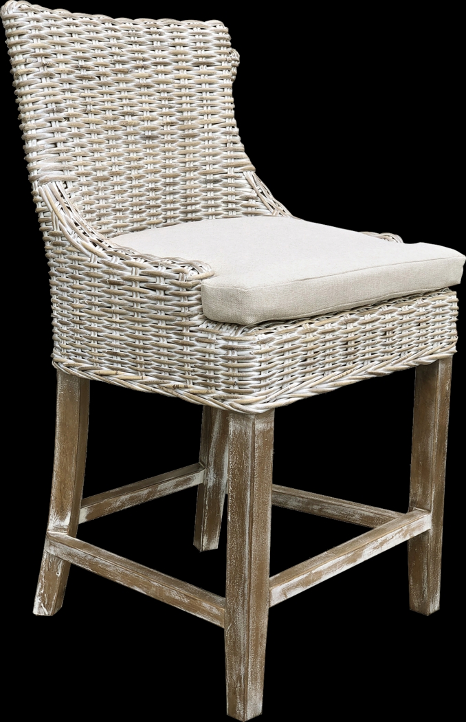 Hafsa Gray Counter Height Stool - Thumbnail - Image 1
