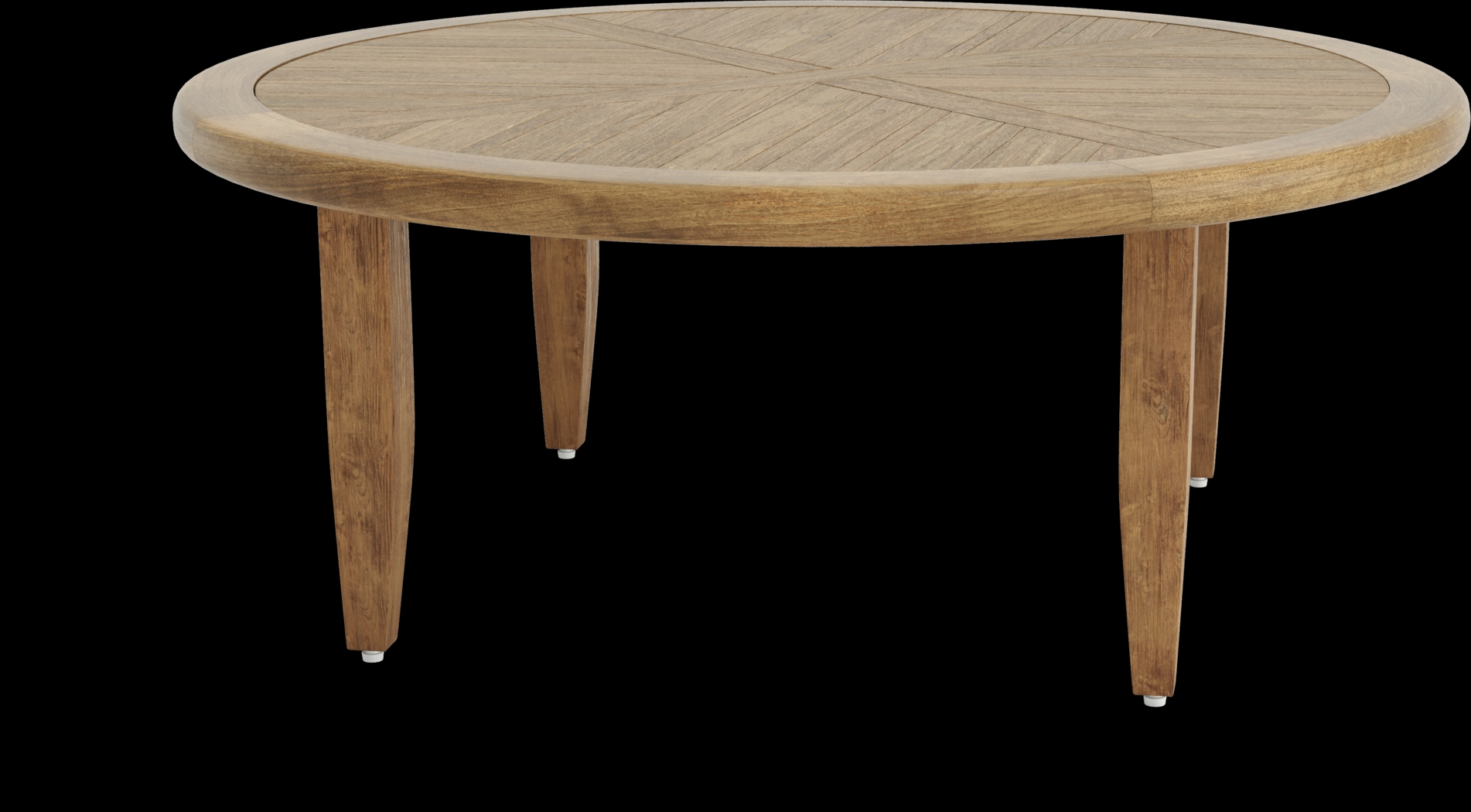 Hagen Teak 5 Pc Round Outdoor Chat Seating Set - Thumbnail - Image 2