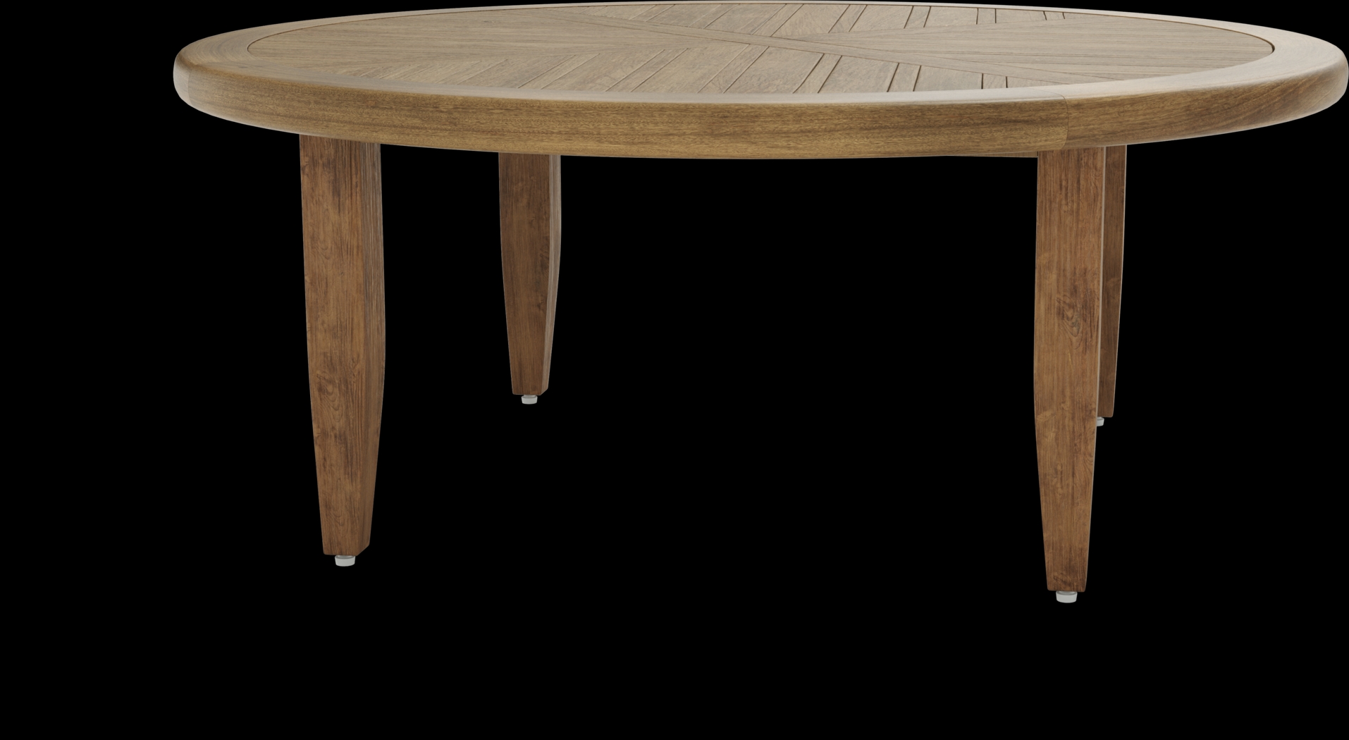 Hagen Teak 5 Pc Round Outdoor Chat Seating Set - Thumbnail - Image 3