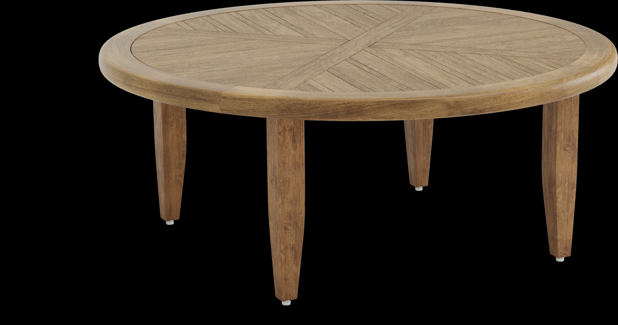 Hagen Teak Outdoor Round Chat Table - Thumbnail - Image 1
