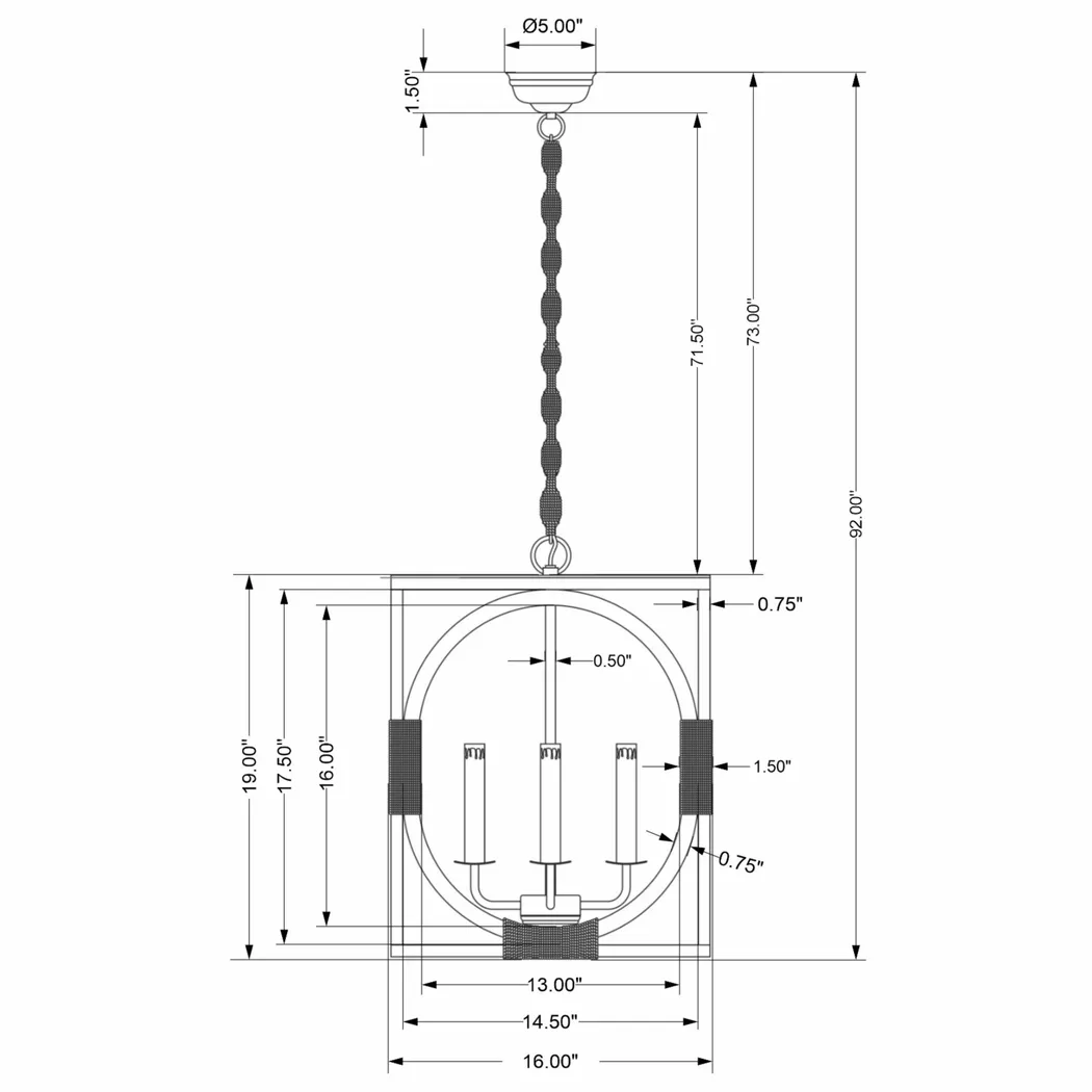 Hague Farm Natural Chandelier - Thumbnail - Image 4