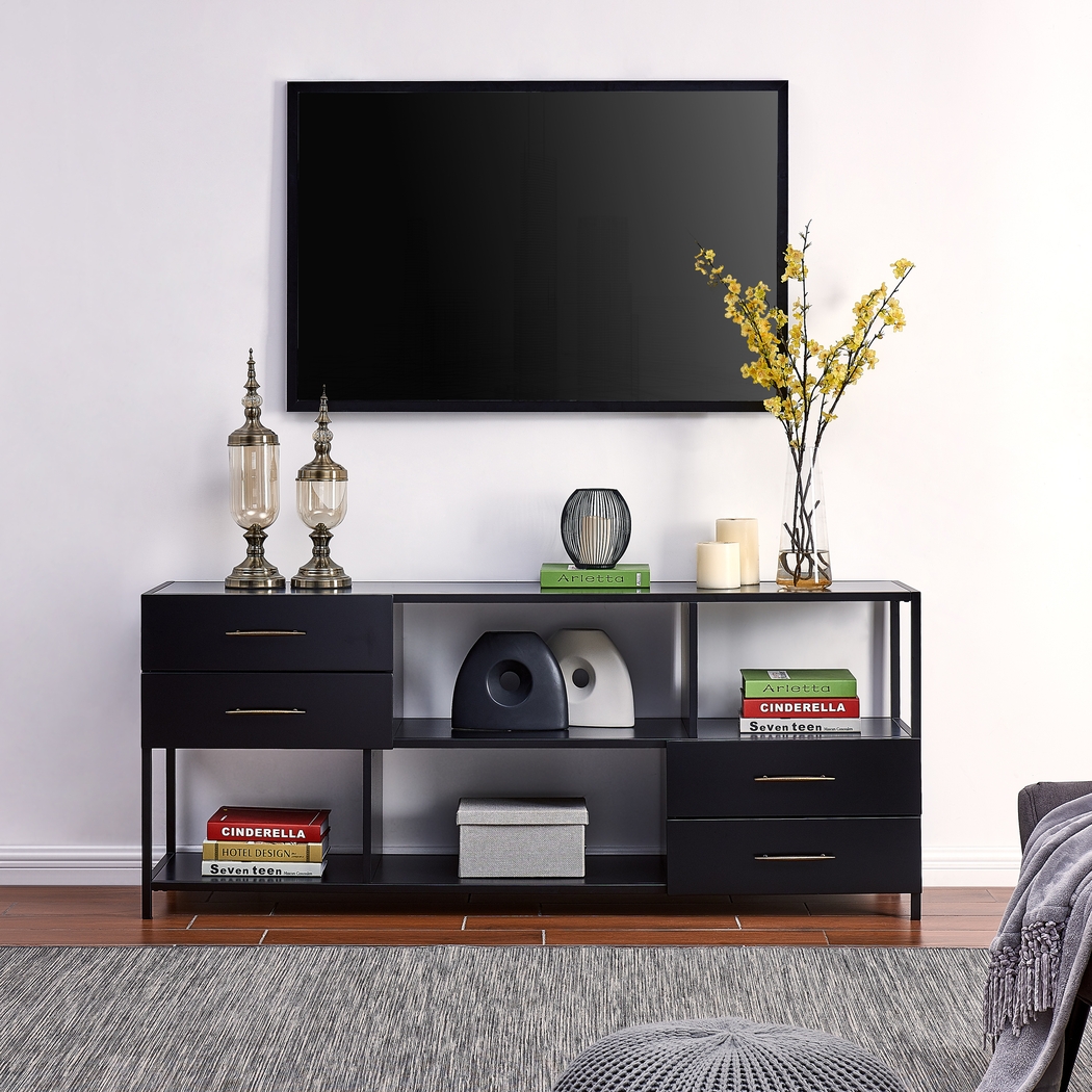 Haile Black 68 in. Console - Thumbnail - Image 2