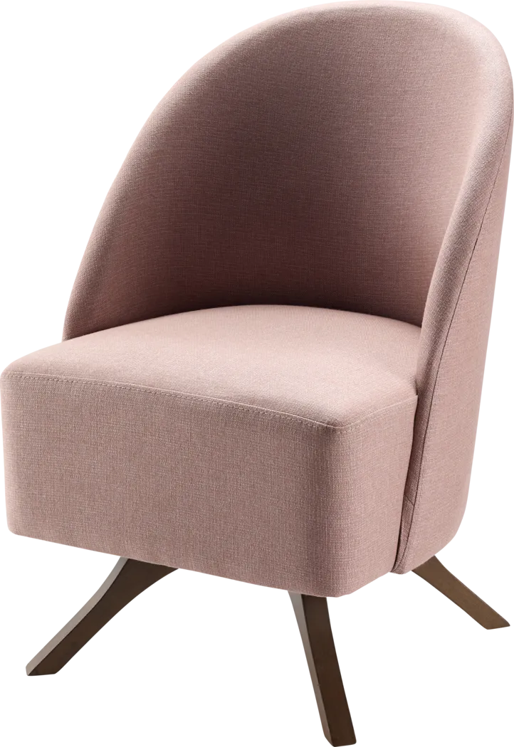 Haimio Pink Swivel Accent Chair - Thumbnail - Image 1