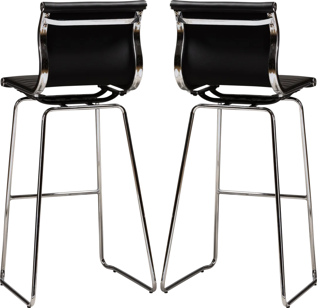 Hainlin Black Counter Height Stool, Set of 2 - Thumbnail - Image 5