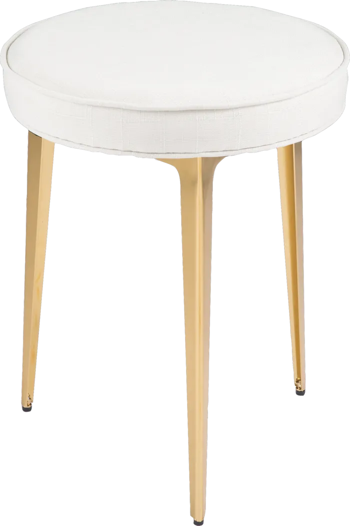 Hainsworth Gold Vanity Stool - Thumbnail - Image 1