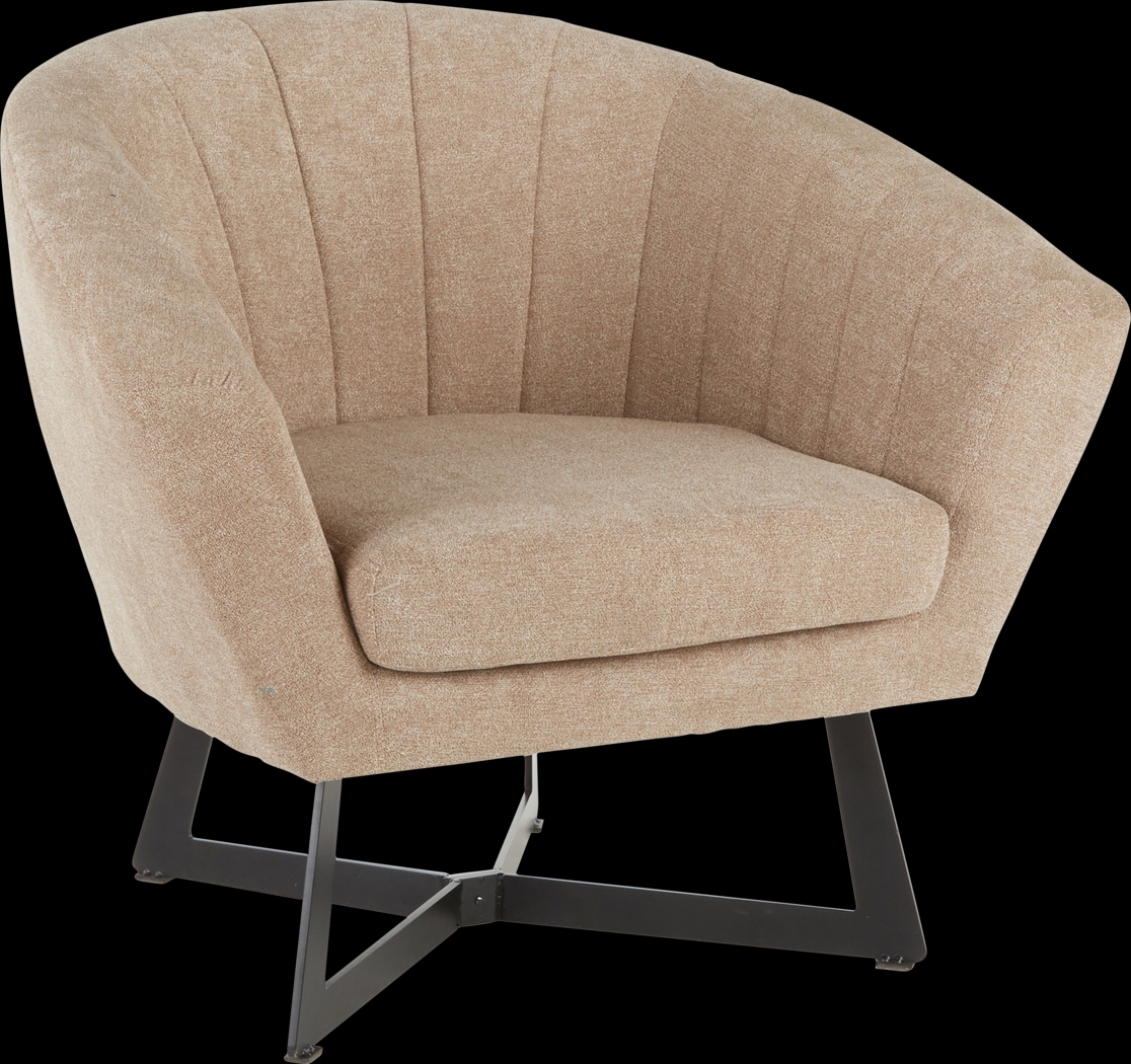 Haririck Beige Accent Chair - Thumbnail - Image 1