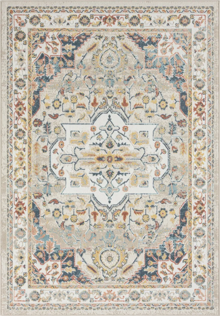 Haisam Multi 5'3 x 7'6 Rug - Thumbnail - Image 1