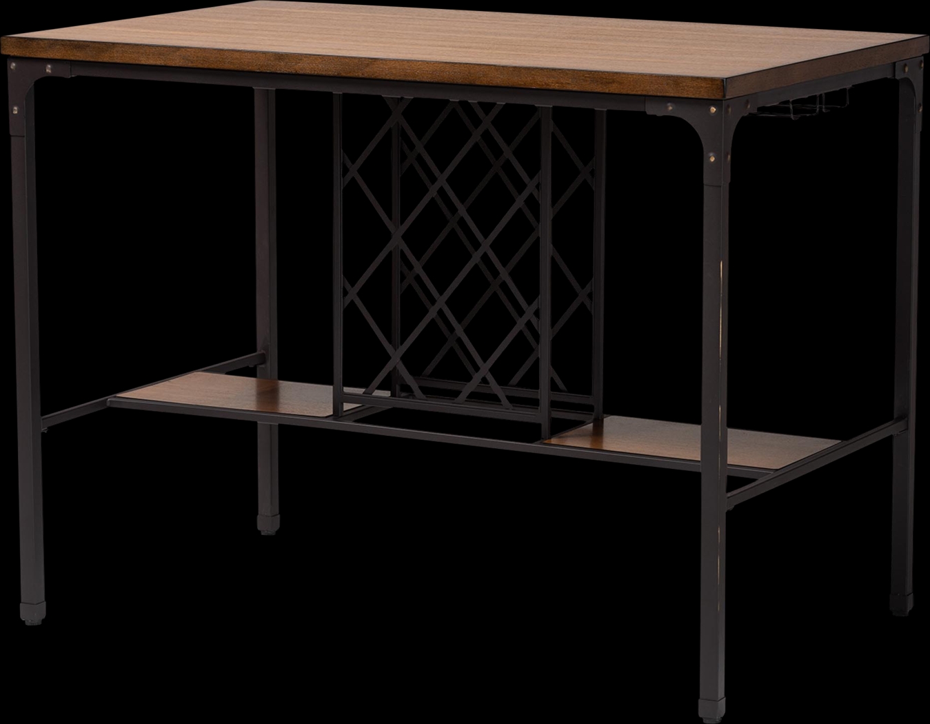 Haistena Brown Pub Table - Thumbnail - Image 1