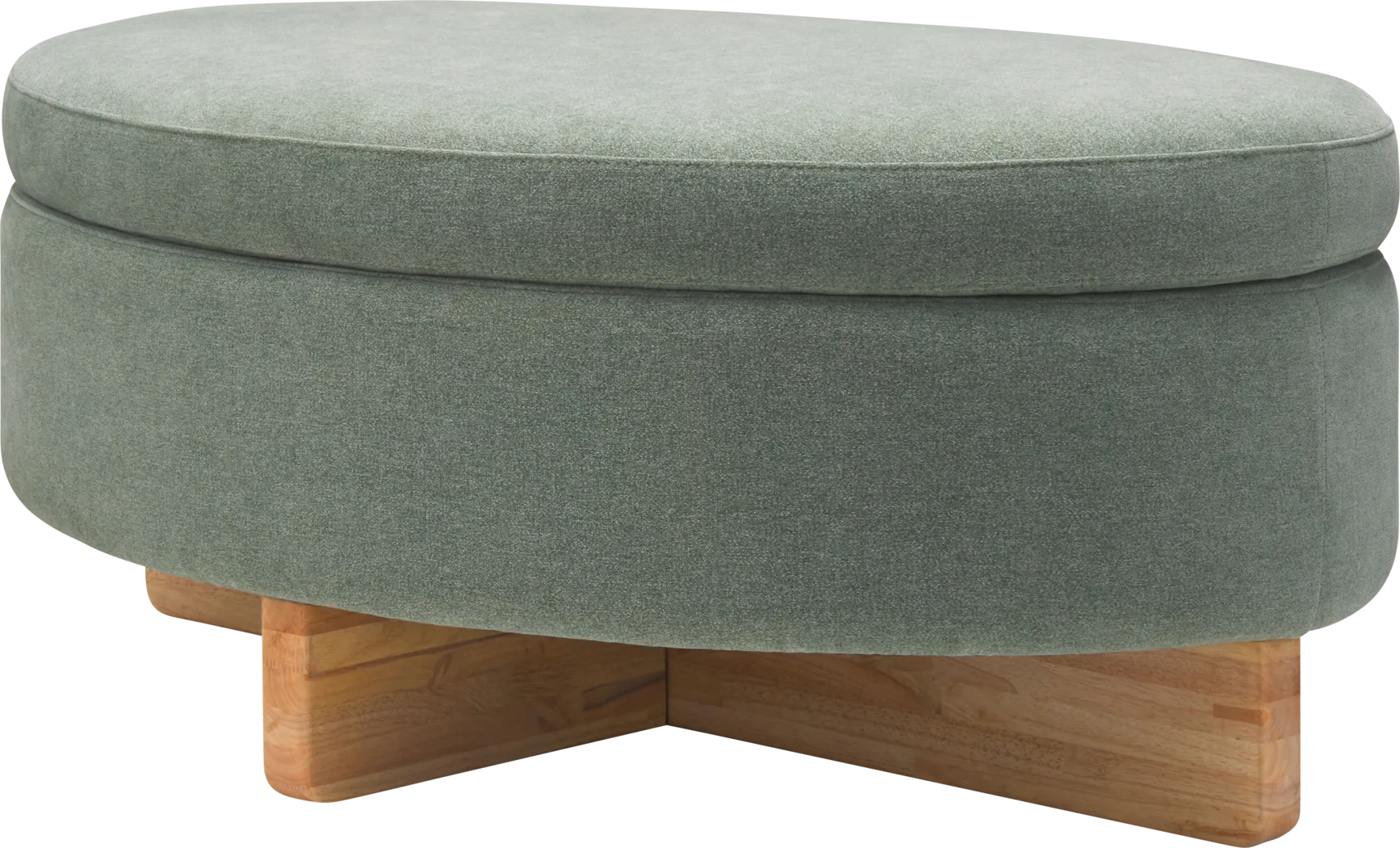 Hakam Teal Storage Ottoman - Thumbnail - Image 1