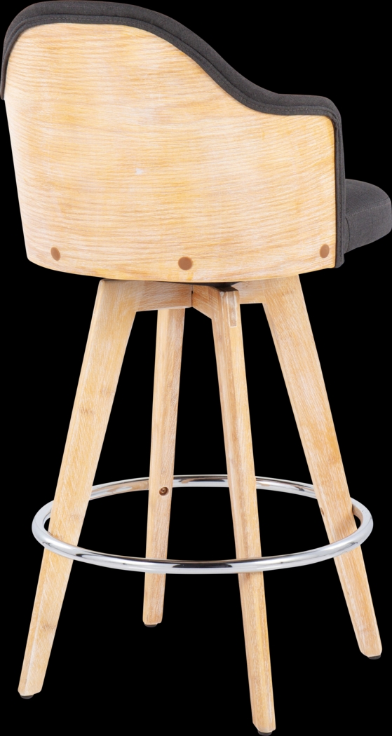 Hakea Charcoal Counter Height Stool, Set of 2 - Thumbnail - Image 4