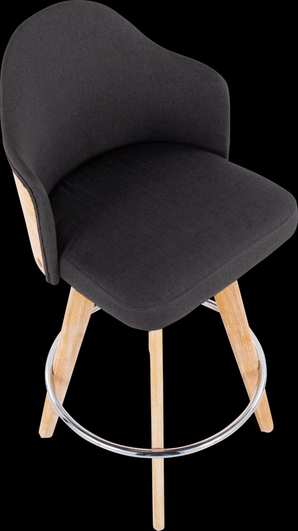 Hakea Charcoal Counter Height Stool, Set of 2 - Thumbnail - Image 7