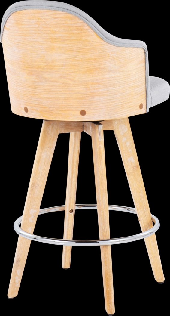 Hakea Light Gray Counter Height Stool, Set of 2 - Thumbnail - Image 4