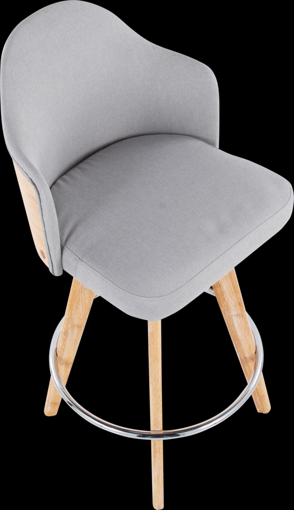 Hakea Light Gray Counter Height Stool, Set of 2 - Thumbnail - Image 7