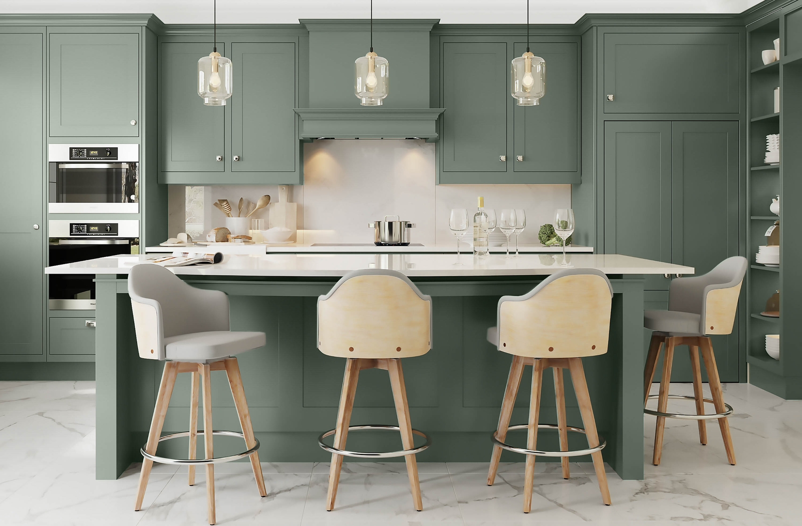 Hakea Light Gray Counter Height Stool, Set of 2 - Thumbnail - Image 9