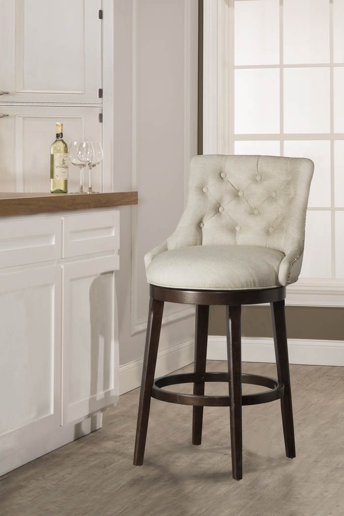 Halbrooke Cream Barstool - Thumbnail - Image 2
