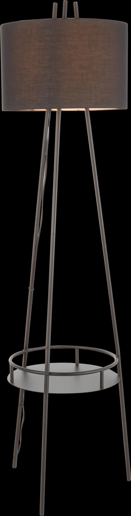 Haldane Black Floor Lamp - Thumbnail - Image 2