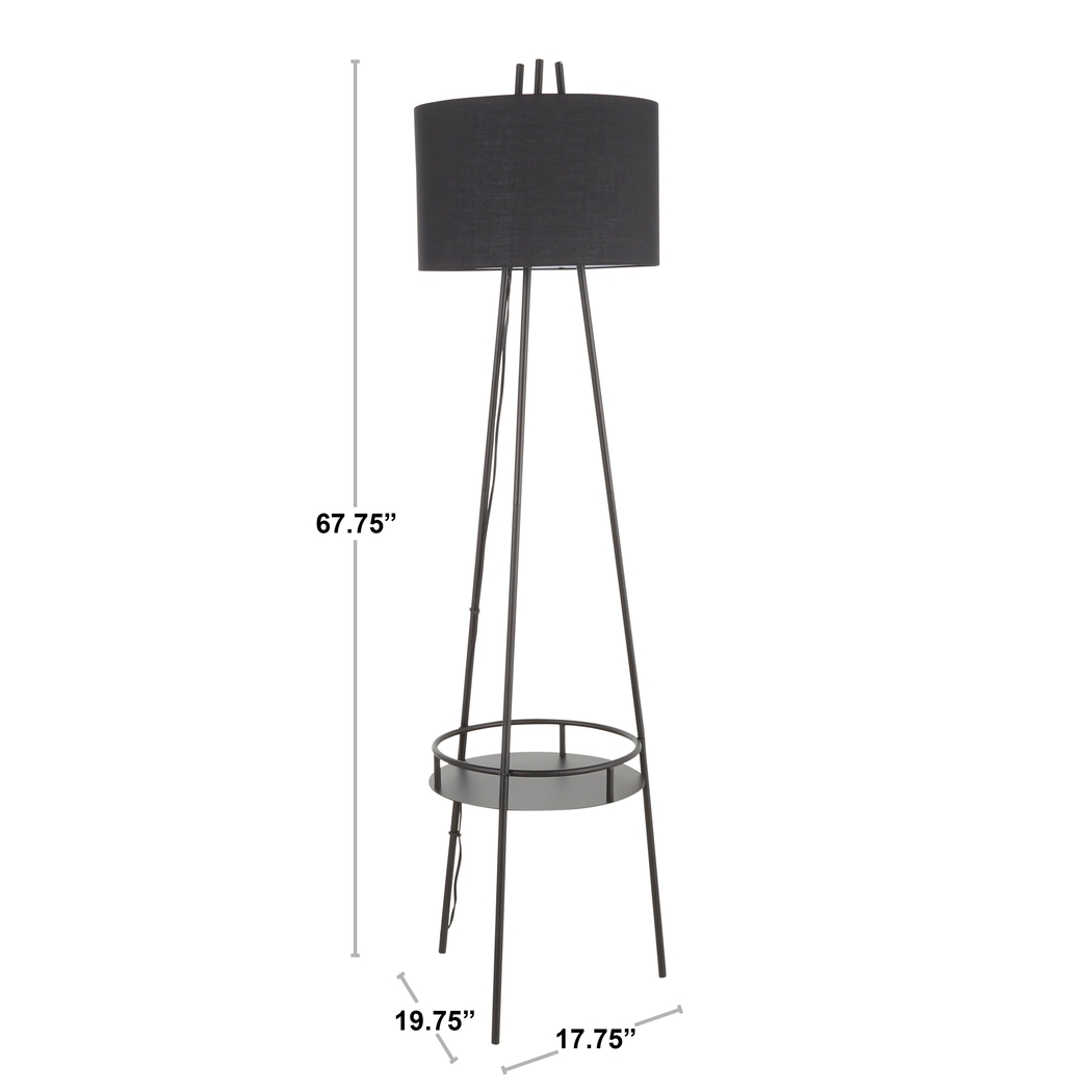 Haldane Black Floor Lamp - Thumbnail - Image 12
