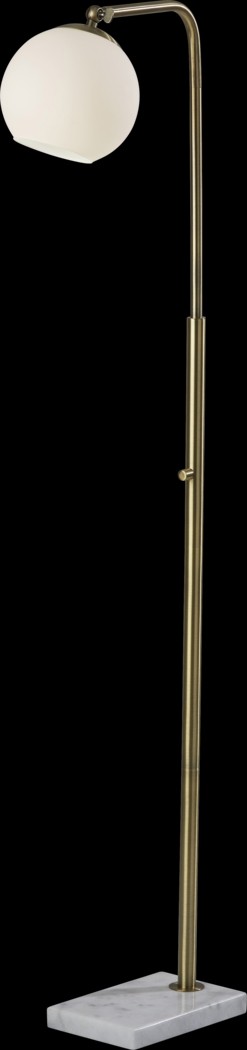 Hale Circle Brass Floor Lamp - Thumbnail - Image 1