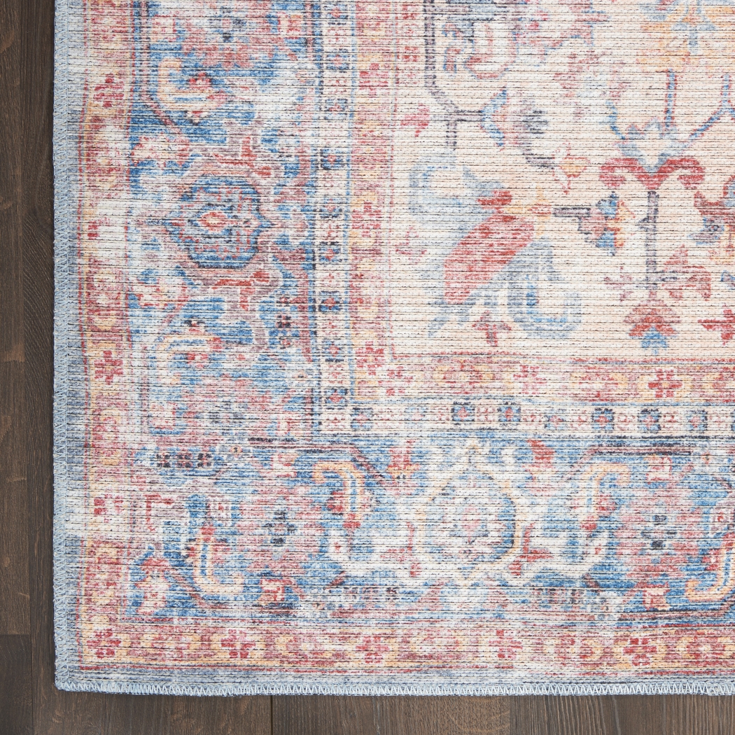 Haleigh Elle Blue 2' x 6' Runner Rug - Thumbnail - Image 9